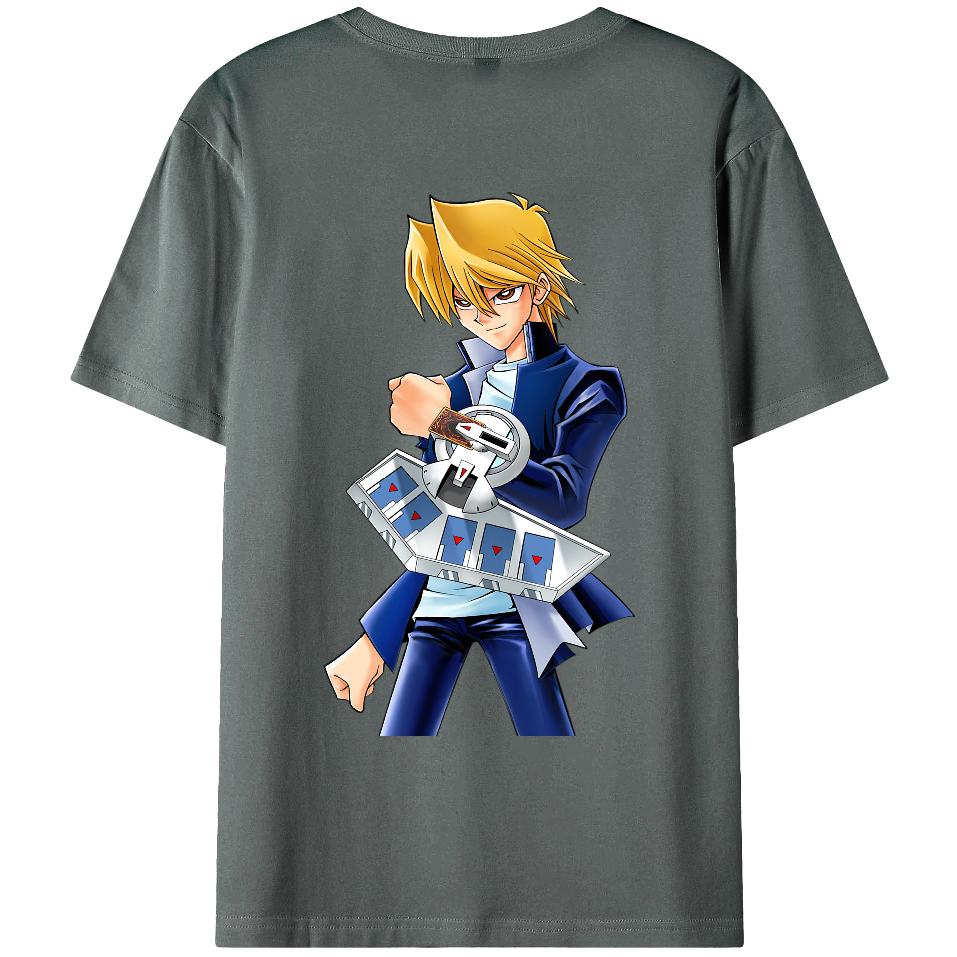 （画像用） 遊☆戯☆王 Yu-Gi-Oh! 綿100％ メンズ半袖Tシャツ（バックプリント） 通気性